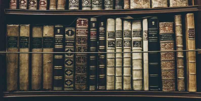 History Book - books filed on bookshelf