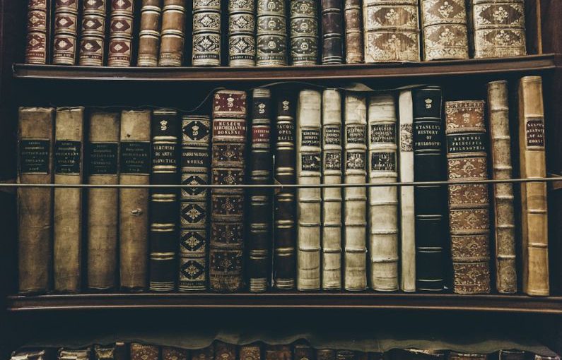 History Book - books filed on bookshelf