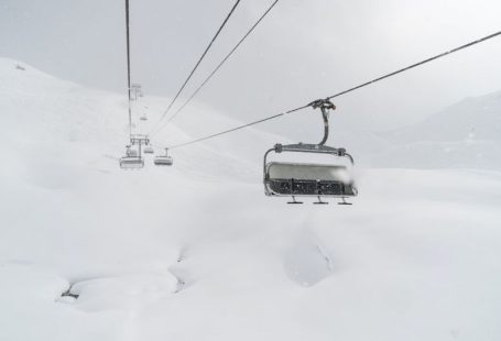 Ski Pass - black cable car during winter season