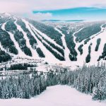 Ski Slopes - aerial view photography of snow village