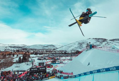 Ski Competition - people watching ski blading