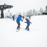 Ski Lessons - people playing snowboard at snow