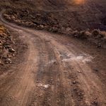 Off-road - brown soil pavement