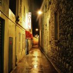 Nightlife Hotel - narrow road between buildings