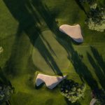 Golf - bird's eye photo of grass field