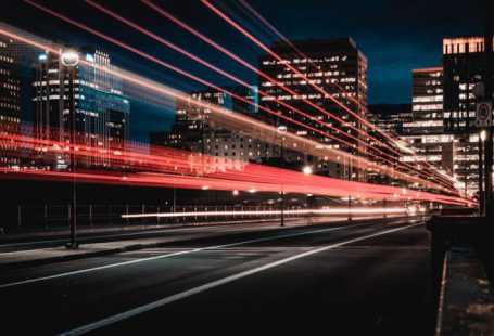 Transportation - long exposure photography of road and cars